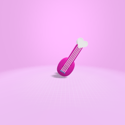 pink heart guitar