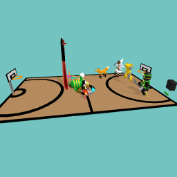 Basketball match 1:5 time 1 min