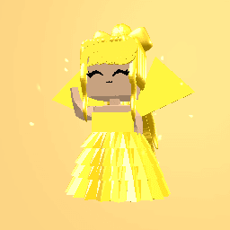 Yellow/gold girl w/ wings