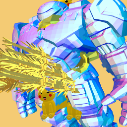 Iron man with pikachu