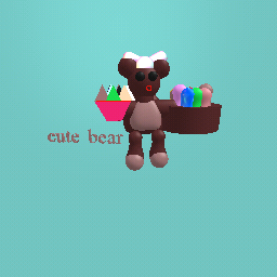 a bear with candeys and toys