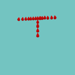 Blood with letter T