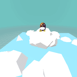 Penguin stuck on an iceburg!
