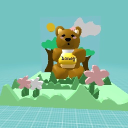 Cute honey bear