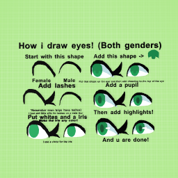How i draw eyes!