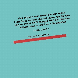 Taylor x new account