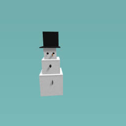 snowman with a top hat