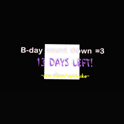 B-day count down