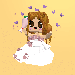 Girl on a wedding day