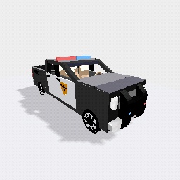 Pick up Police truck - Dodge Ram crew cab Police car 2016