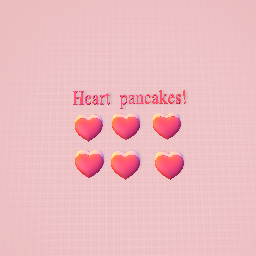 Heart pancakes!(yummy)!