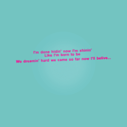 Pre- chorus to Golden from kpop demon hunters