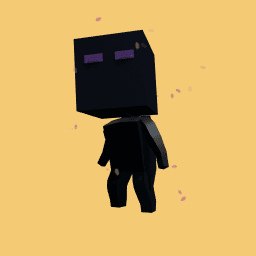 Jessi in a enderman costume