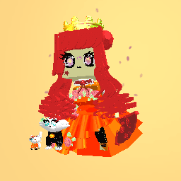 Red and powrfull fox qween