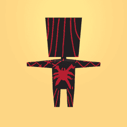 Black part of the spider man suit