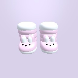 Fluffy bunny slippers ♡