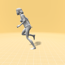 the runing girl that never stops