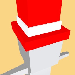 Blocky red and yellow top hat