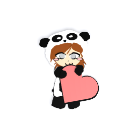 cute girl panda