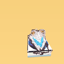 A scribbled space shuttle