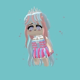 my first avatar <3 blue and pink cute girl ₊‧°𐐪♡𐑂°‧₊