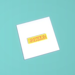 Edward nameplate