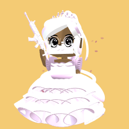 Princess with a bad sign