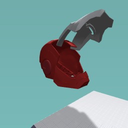 Iron man head 3d print suitcase mark