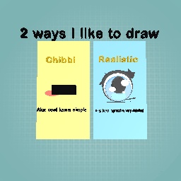 2 ways I like to draw