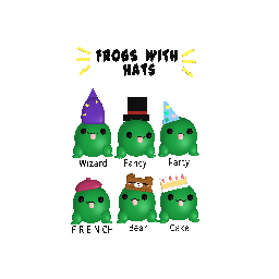 FROGS WITH HATS