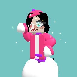 am in winter playing with snow eek-! 100 like free -!