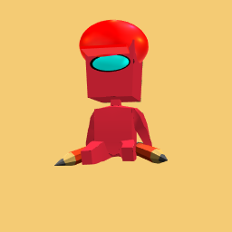 Among us crewmate with a hat on