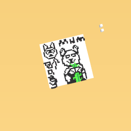 Mum holding bamboo with Baby Pandas