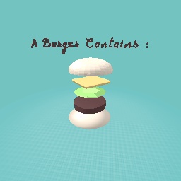 A burger Contains...