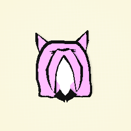 Pink and Black Cat Girl