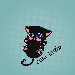 Cute kittin (black)