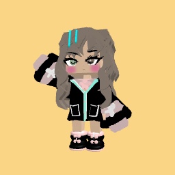 Cute girl with different colour eyes