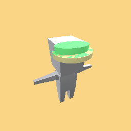 Summer hat (green x yellow)