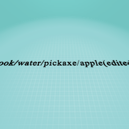 book/water/pickaxe/apple