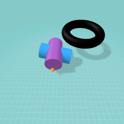 oliver the blind purpler camaflaging euyed bird