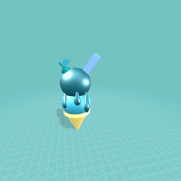 Simple blue Ice Cream