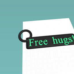 Free hugs fursuiter badge