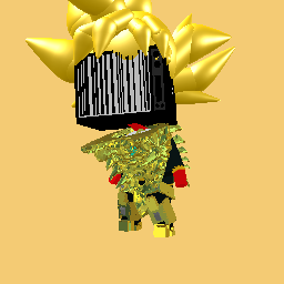 Glitched gold goku