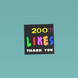 THANK YOU FOR THE 200LIKES
