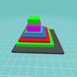 Colourful pyramid