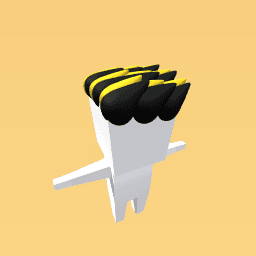 black and yellow hair