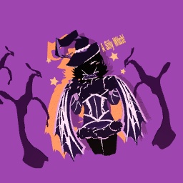 A silly witch! (Obscuro’s Halloween costume)