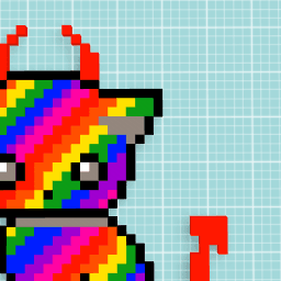 The rainbow cat