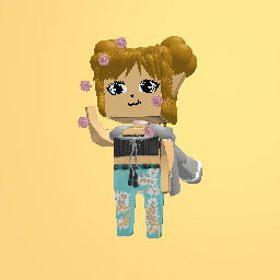 Strong and cute girl