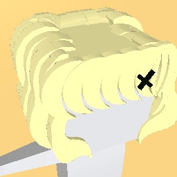 Blondie kawaii short wavy bob w/bangs and cute hairpin